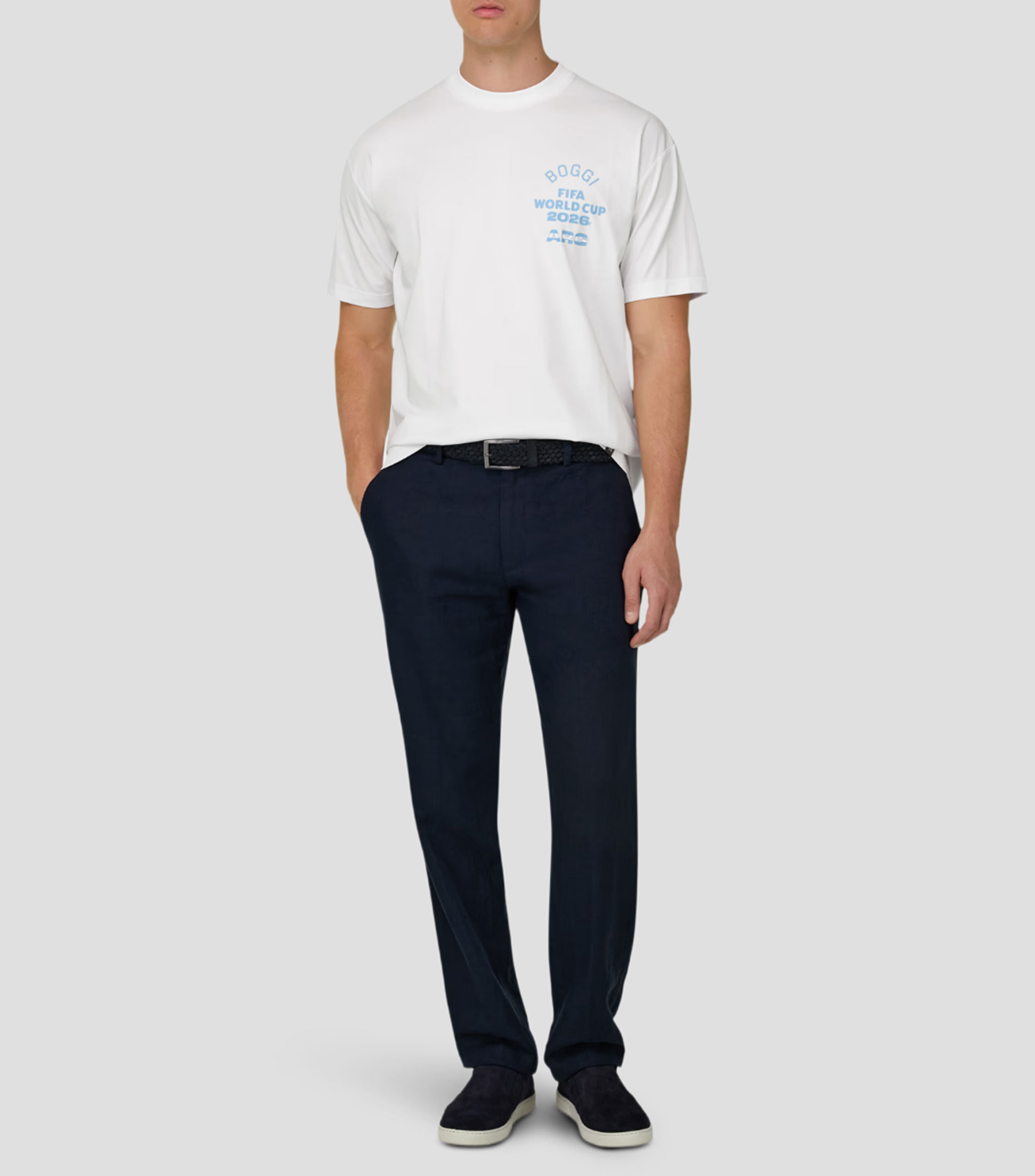 Playera cuello redondo manga corta lisa Hombre